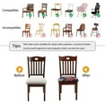 thumbnail image 4 of Stretch Chair Seat Covers Set of 4, Removable Washable Anti-Dust Dining Room Protector Cover Chair Seat Cushion Slipcovers (4, Dark Blue), 4 of 6