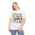 thumbnail image 5 of T-Shirt Heavy Cotton Unisex - Fishing for Fishermen Knolling Abstract Art 6, 5 of 5