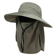 thumbnail image 2 of YTCAMLO Sun Hat for Women Men Summer UV Protection Fishing Hat with Face Cover and Neck Flap Wide Brim Hiking Bucket Hat, 2 of 3
