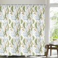 thumbnail image 6 of Green Floral Elegant Shower Curtain Boho Floral Plants Leaves Herbs Ferns Sage Green Modern Farmhosue Bathroom Decor Green Watercloor Botanical Bathroom Accessories 70X70IN, 6 of 6