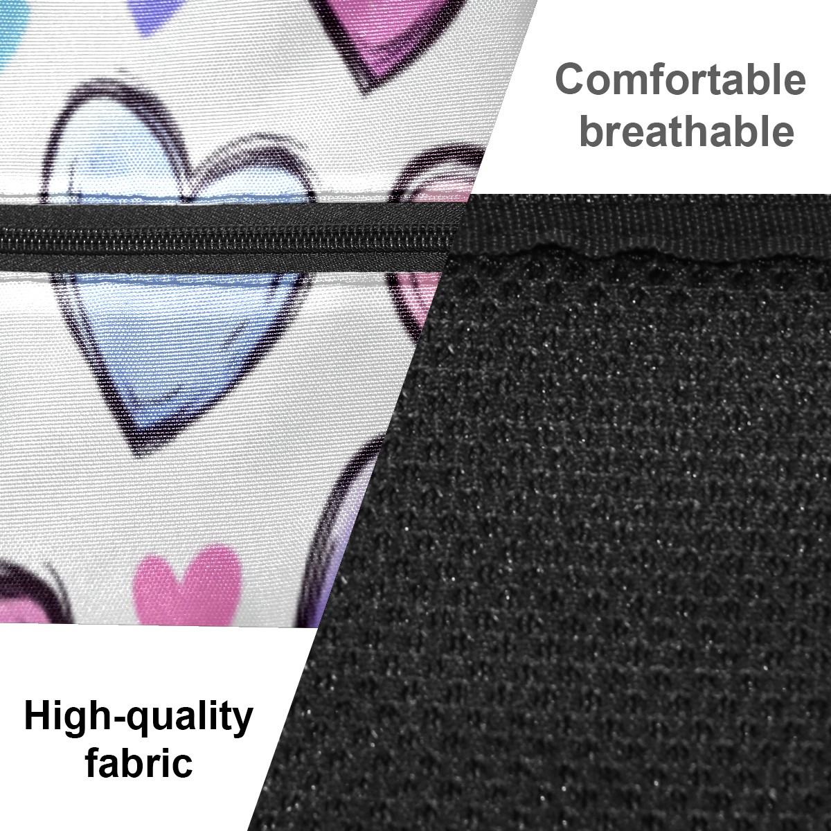 Pickleball Bags for Men Women Pickleball Backpack with Large Capacity Lightweight Adjustable Pickleball Sling Bag Hold Paddles, Balls, Accessories Colorful Heart Pattern