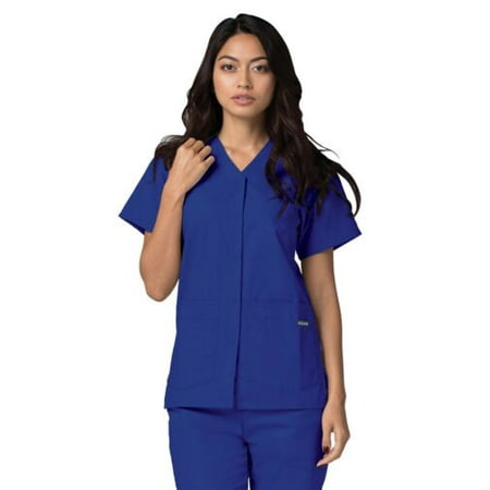

Adar Universal Scrubs For Women - Snap Front Scrub Top