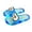 Blue, variant on Women's Cartoon Slides with Led Lights Open Toe Non Slip Soft Sole On Slippers Stylish 3D Big Eyes Design Shoes For Adults Indoor Outdoor Beach Party Night Events Black Size 5.5