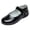a-11Grey45, variant on FINALGANG Kids Girls Adjustable Single Strap Plain Glossy Mary Jane Shoes Smooth Insole Low Flat Heel School Performance Formal Dress Shoes Versatile Shoes 6-7 Years