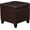 Brown, variant on Bonded Leather Square Tufted Footstool,   Storage Ottomans
