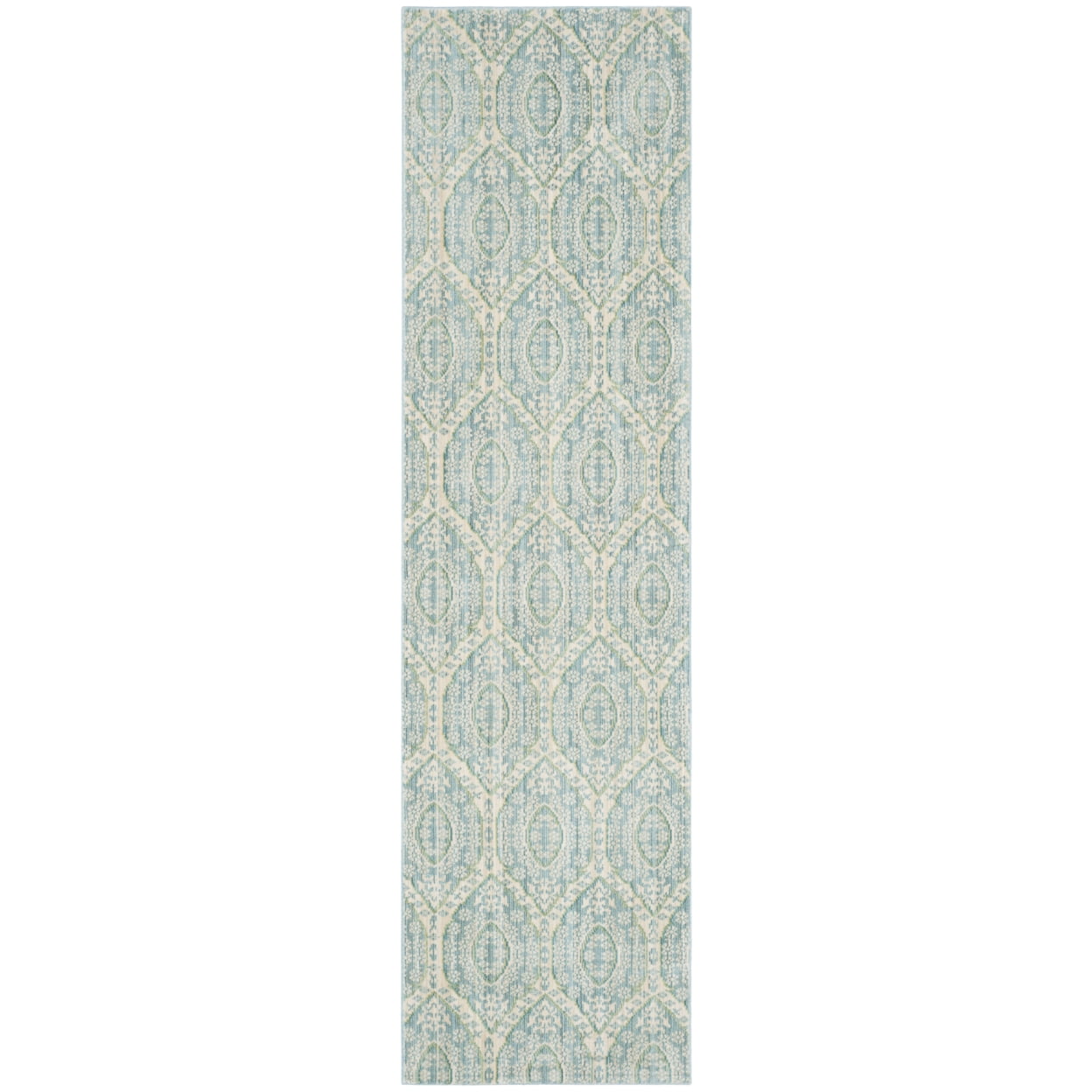 SAFAVIEH Valencia Christopher Damask Polyester Area Rug, Alpine/Cream, 5' x 8'