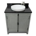 thumbnail image 6 of Bellaterra Home 31" Single vanity in Gray Ash finish top with Black galaxy and round sink, 6 of 9