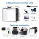 thumbnail image 4 of Caja De Luz Led Regulable Para Fotografías De 40x40cm  negro/blanco, 4 of 5