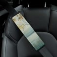 thumbnail image 4 of WERPE Trees Water Sky Car Seat Belt Cover Safety Seatbelt Protector Comfortable Car Seat Strap Pads Ideal for Car Interior Accessories 1Pcs, 4 of 5