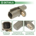 thumbnail image 4 of Unique Bargains ABS Wheel Speed Sensor ABS Sensor Anti-lock Braking System Sensor No.31423609 for Volvo V40 2013-2015 Rear Left Rear Right, 4 of 7