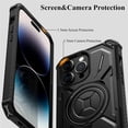 thumbnail image 6 of For Apple iPhone 11 (6.1") Hybrid Bumper Invisible Stand Compatible with Magsafe 360° Ring Kickstand Shockproof Cover ,Xpm Phone Case [ Black ], 6 of 7