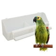 thumbnail image 3 of Bird Cage Hanging Feeder, Double Cups Middle Baffle Bird Cage Food Cup Easy To Clean Space Saving  for Bird, 3 of 7
