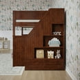 thumbnail image 5 of Dover Full over Full Wood Staircase Bunk Bed with Drawer & Trundle in Walnut, 5 of 10