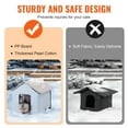 thumbnail image 4 of VEVOR Heated Cat House Foldable Kitty Shelter with Heated Pad Blue Small, 4 of 10