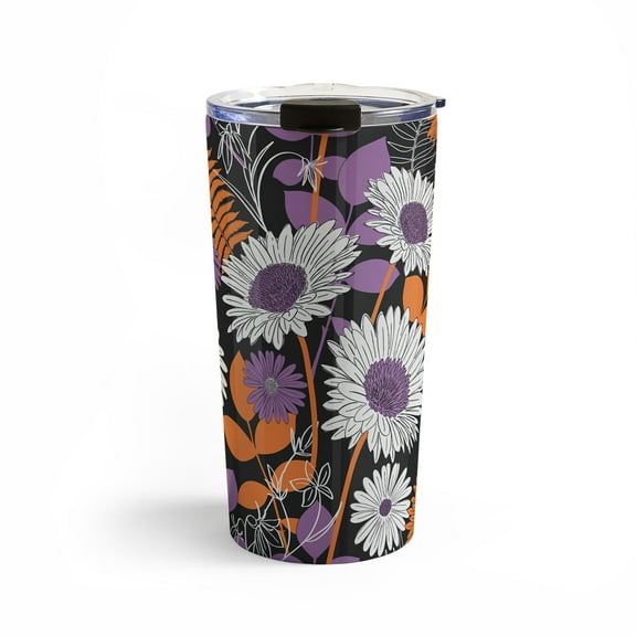 Society6 Emanuela Carratoni Vintage Floral Mix 20 oz Stainless Steel Travel Mug