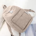 thumbnail image 4 of Boyscolos School Backpack for Unisex Large Corduroy Bookbag Lightweight Laptop Bag for Women Casual High School College Beige One Size, 4 of 5