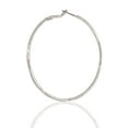 thumbnail image 2 of Stellar Women's 2" Jagged Hoop Earrings Jewelry, Silver, 2 of 3