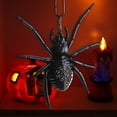 thumbnail image 2 of Halloween Decoración Accesorios decorativos para Halloween, juguete de truco de araña, colgante de araña de plástico de simulación, LED, araña negra brillante(Buy 2 save 10%), 2 of 5