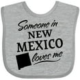 thumbnail image 3 of Inktastic Someone in New Mexico Loves Me Boys or Girls Baby Bib, 3 of 4
