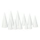thumbnail image 3 of Conos de espuma para manualidades, conos de poliestireno blanco, proyecto de árbol de Navidad para la mesa 11 piezas, 3 of 9