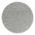thumbnail image 3 of Unique Loom Soft Solid Shag Collection Area Rug - Aras (6' 1" Round Cloud Gray), 3 of 7