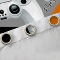 thumbnail image 4 of Manfei Gamer Gaming Lover Black Out Curtains for Boys, Cartoon Game Console Curtains Pack of 2 (42x63 Each), Black Orange Bedroom Curtains, Curtains Blackout Bedroom Decor, 4 of 6