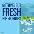 thumbnail image 5 of Secret Fresh Clear Gel Antiperspirant and Deodorant for Women, Waterlily Scent, 2.6oz (Pack of 3), 5 of 9