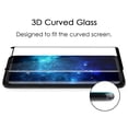 thumbnail image 3 of Full Size 3D Curved Tempered Glass Hard Screen Guard Protector Crack Saver for Samsung Galaxy S8+ (SM-G955), 3 of 9