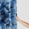 thumbnail image 3 of Shiartex Extra Long Blue and White Floral Shower Curtain Set with Hooks,Watercolor Gentle Colors Flowers Bathroom Curtain,Modern Minimalist Waterproof Bath Curtain for Bathroom Decor White, 3 of 7