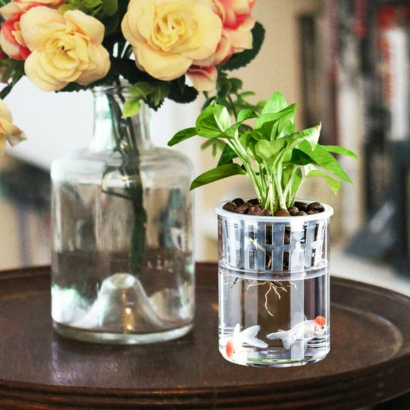 WRITWAA Aquarium Planter Hydroponic Plant Pot 1Pcs