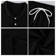thumbnail image 5 of CIENVNSTG Mens Sets 2 Piece Outfits Polo Shirt Short Sleeve Beach Shorts Set Summer Loose Streetwear Sport Basic Fashion Clothing Set Black 2XL, 5 of 7