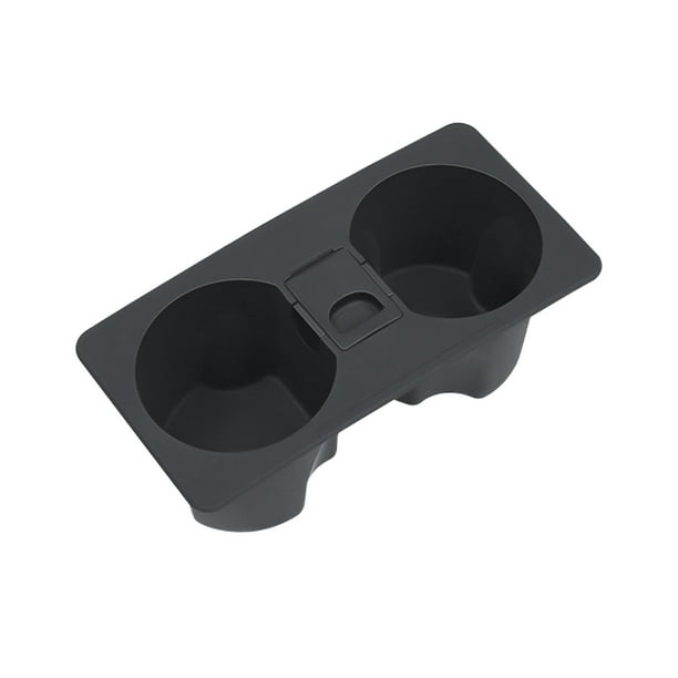 Portavasos para consola central de coche, organizador automático para Tesla Model 3 Y Negro