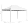 thumbnail image 2 of vidaXL Professional Folding Party Tent Aluminium 177.2"x118.1" White, 45495, 2 of 7