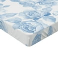 thumbnail image 2 of Ambesonne Spring Fitted Sheet, Floral Dreamy Branch, Twin Size, Soft Blue White, 2 of 3