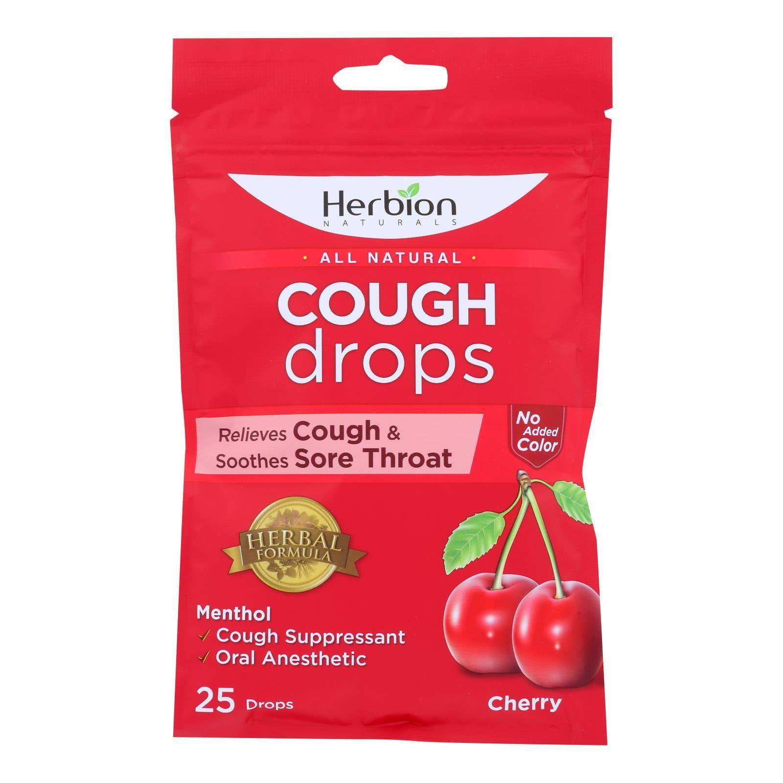 Herbion Naturals Cough Drops Cherry 1 Each 25 CT