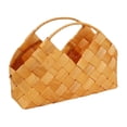 thumbnail image 2 of simhoa Sac de Rangement Tissé Panier de Fleurs de Mariage pour Fille Sac à Main Décoration Murale Boîte avec Poignée Panier de Transport Panier de Fleurs Tissé à la Main, 2 of 8