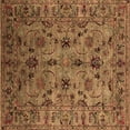 thumbnail image 1 of Ahgly Company Indoor Square Oriental Brown Industrial Area Rugs, 5' Square, 1 of 4