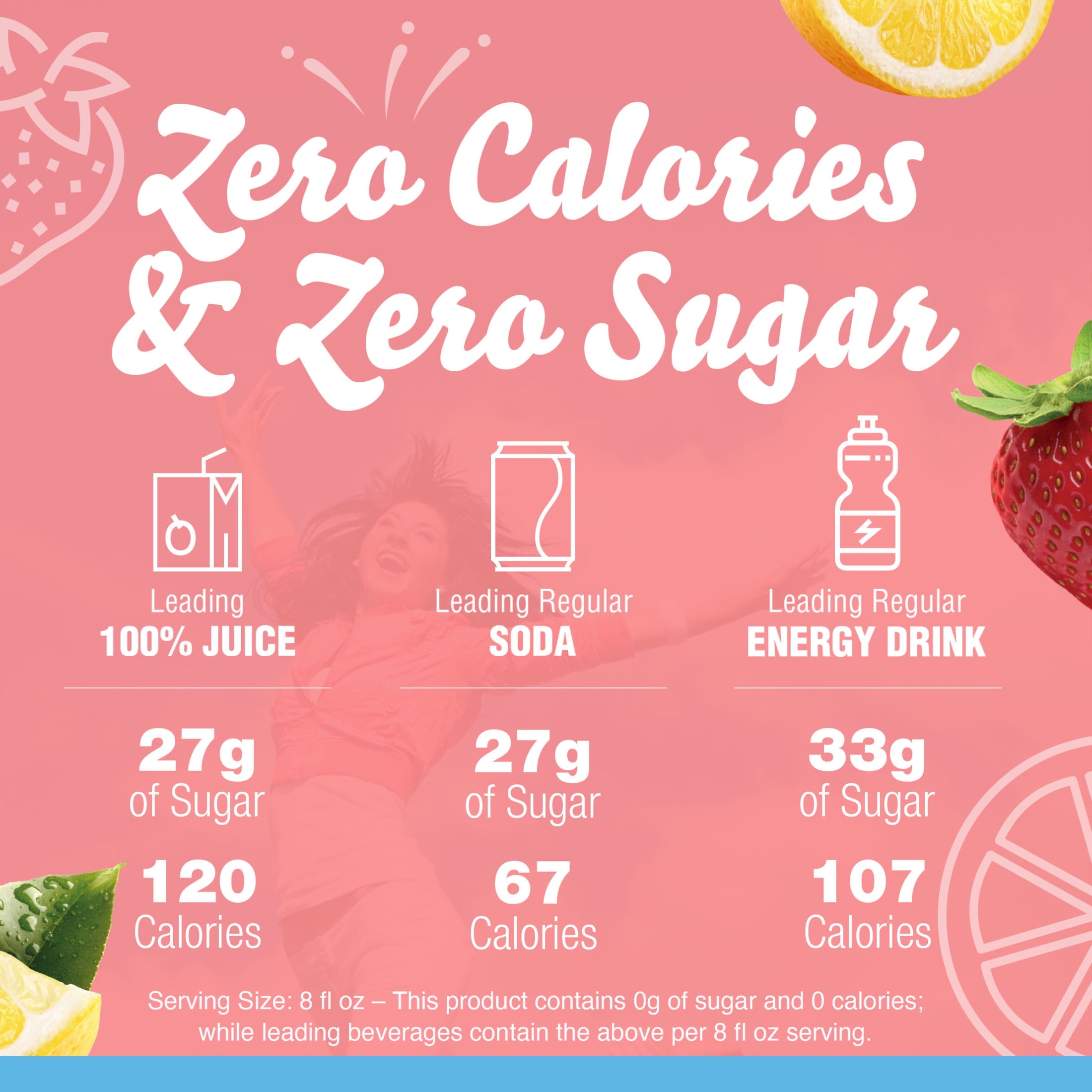 Crystal Light Liquid Strawberry Lemonade Naturally Flavored Drink Mix, 1.62 fl oz Bottle