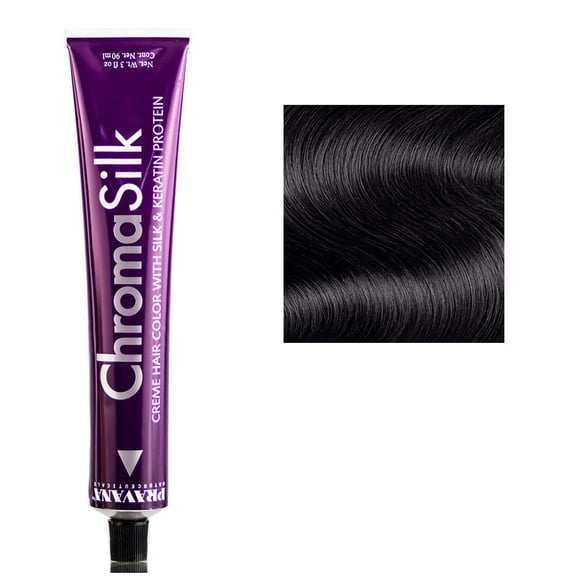 PRAVANA - ChromaSilk Permanent Creme Hair Color [ 3/3N Dark Brown ] 3 Oz. * BEAUTY TALK LA *