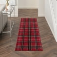 thumbnail image 6 of Nourison Grafix Plaid Red 2' x 6'Area Rug (2x6), 6 of 8