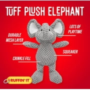 Ruffin' It Tuff Plush Jungle Friends Dog Toys, Random - Stuffed Pet Toys - Random Pick from Elephant, Lion, and Monkey