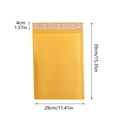 thumbnail image 3 of WXLCISI Self-Adhesive Kraft Shipping Bags - 11.41x15.35 Inch Padded Mailers, Shockproof Packaging for Small Business and eBay Sellers - Yellow, 3 of 9