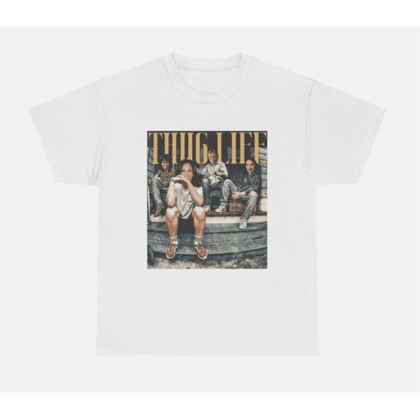 Camiseta de manga corta de algodón "The Golden Girls Thug Life", regalo para amantes de The Golden Girls, camiseta gráfica de algodón de verano, regalo para el Día de la Madre. Top informal y cómodo.