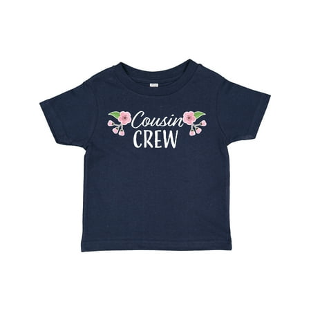 Inktastic Cousin Crew with Flowers Girls Toddler T-Shirt