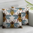 thumbnail image 3 of Bees Throw Pillow Cover Honey Bee Decorative Pillow Case Home Decor Square Pillowcase, 3 of 7