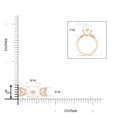 thumbnail image 4 of Angara Freshwater Cultured Pearl and Diamond Split Shank Ring in 14K Rose Gold for Women | June Birthstone Jewelry for Her, 4 of 5