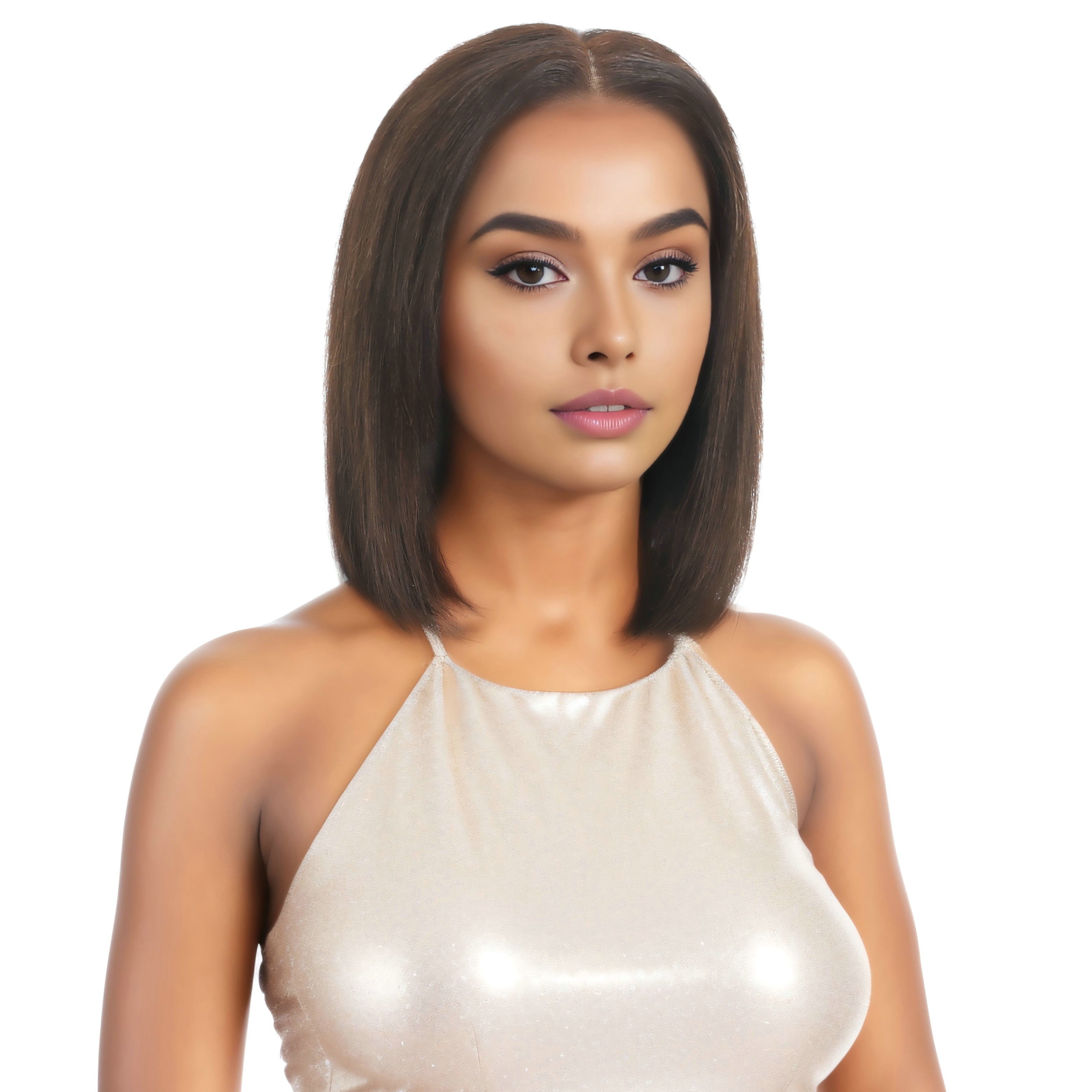 RYHAIR 10 inches 100% Human Hair 13x4 HD Lace Front Bob Wig with Pre Plucked Natural Hairline for Women