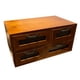 thumbnail image 1 of Caja de almacenamiento de madera, organizador de escritorio, organizador de espacio de trabajo, hecho a mano, de mesa, vintage. Cuatro cajones, 1 of 9