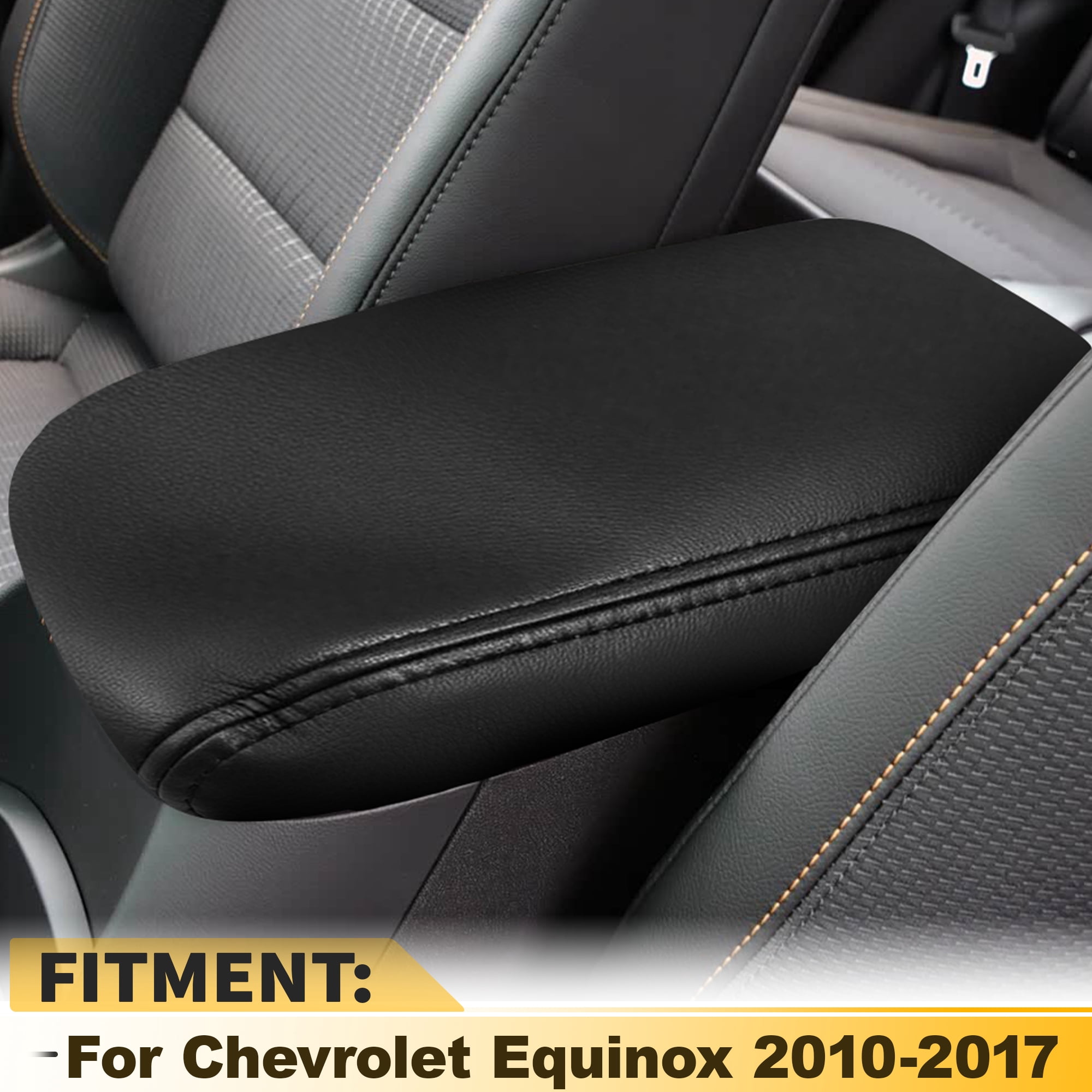 Unique Bargains Console Armrest Cover for Chevy Equinox 2010-2017 Auto Leather
