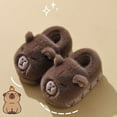 thumbnail image 2 of shoper Kids House Slippers for Girls Boys Capybara Kids Slippers Non- Preppy Warm Winter Shoes for Indoor Outdoor, 2 of 4